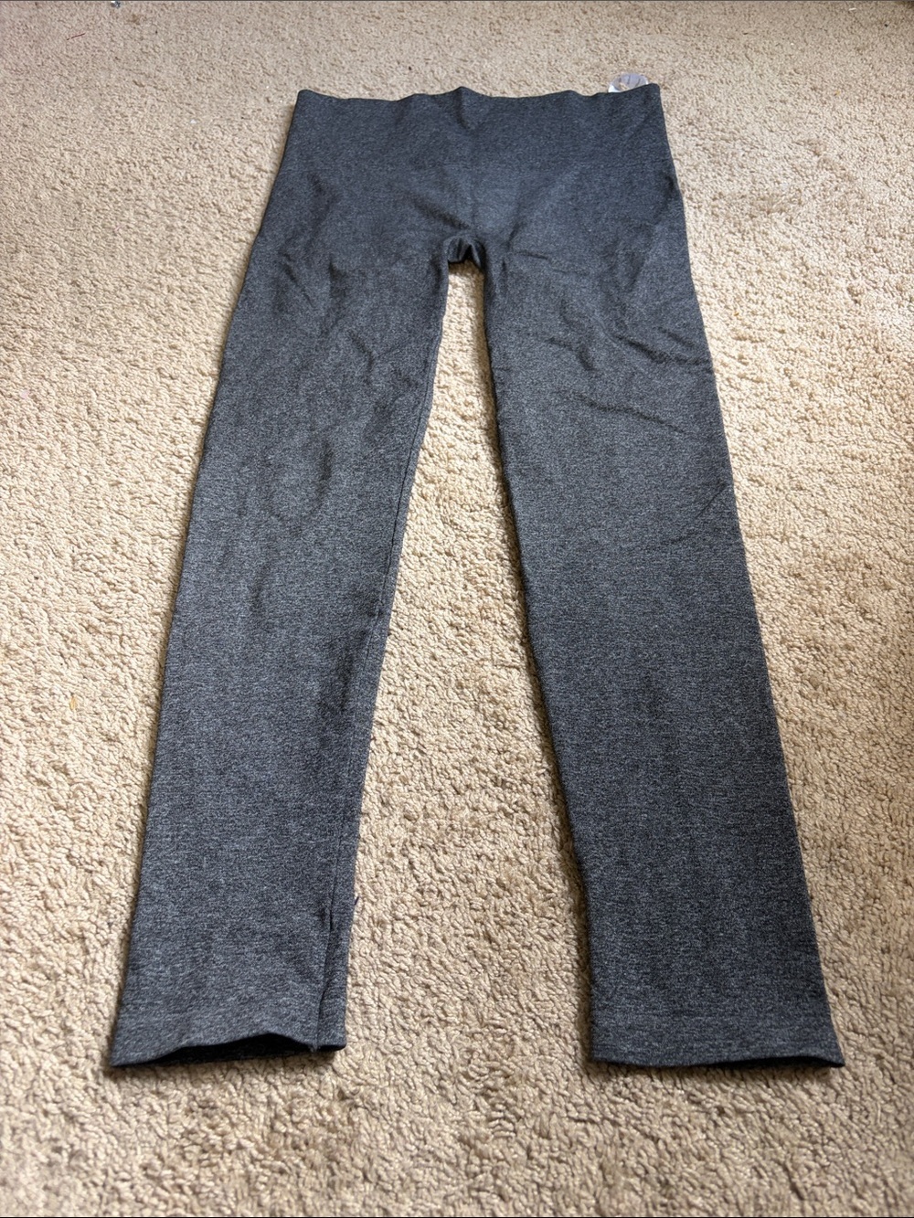 SPANX Women's XL Gray Pull On Compression Leggings Form Fit Yoga Active